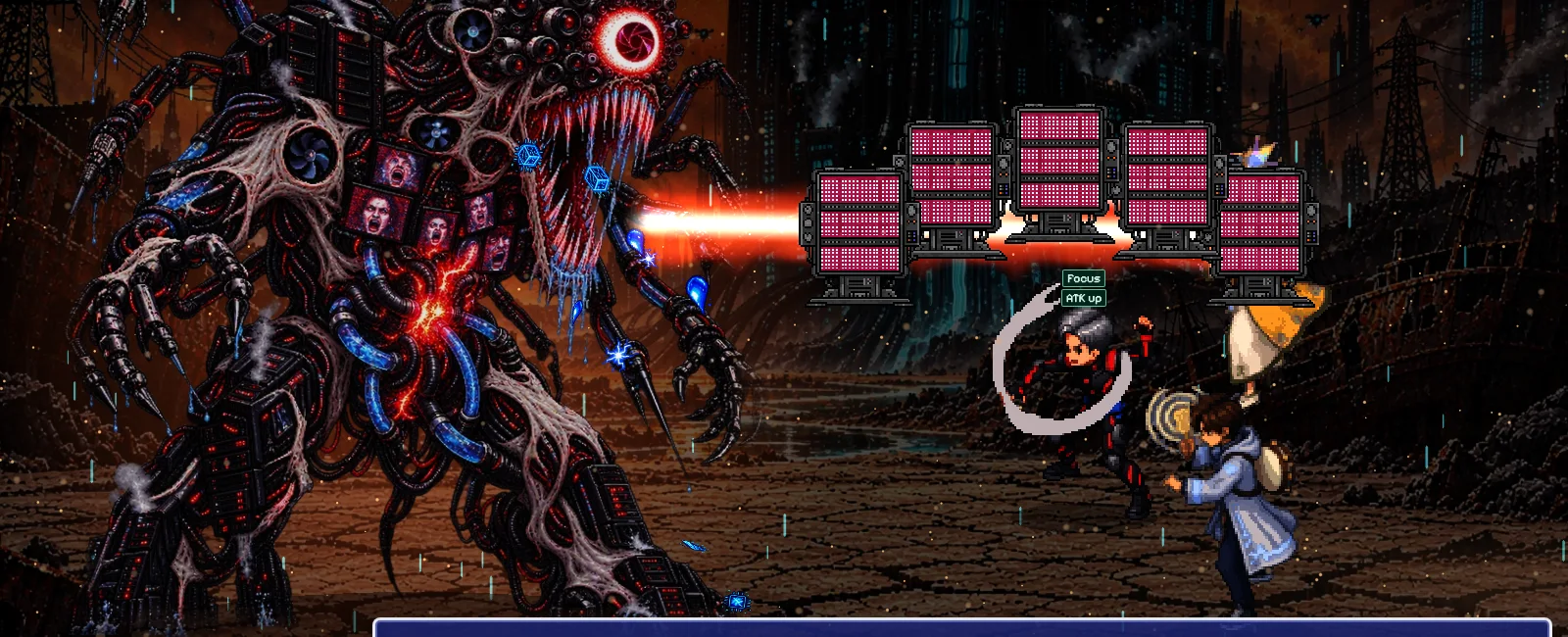 Commander Arina uses Full-Spectrum Overload against the Algorithm