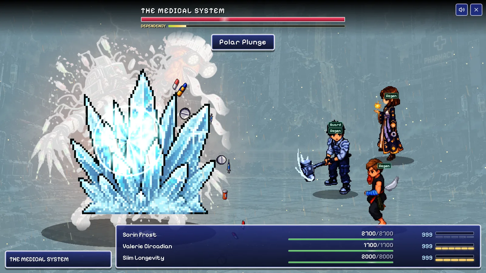 Sorin Frost uses Polar Plunge against the Medical System